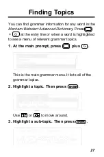 Preview for 28 page of Franklin IC-116 User Manual