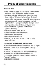 Preview for 23 page of Franklin IC-132 User Manual