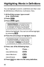 Предварительный просмотр 12 страницы Franklin IC-133 User Manual