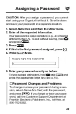 Preview for 50 page of Franklin IC-142 User Manual