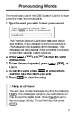 Preview for 8 page of Franklin IC-157 User Manual