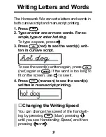 Preview for 9 page of Franklin KID-240 Speaking Homework Wiz User Manual