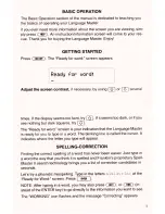 Preview for 4 page of Franklin Language Master LM-2015 User Manual