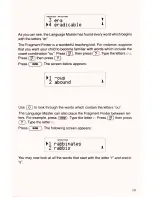 Preview for 11 page of Franklin Language Master LM-2015 User Manual