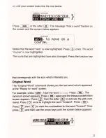 Preview for 22 page of Franklin Language Master LM-2015 User Manual