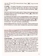 Preview for 34 page of Franklin Language Master LM-2015 User Manual