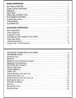 Preview for 1 page of Franklin Language Master LM-6000 User Manual