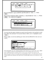 Preview for 25 page of Franklin Language Master LM-6000 User Manual