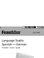 Preview for 1 page of Franklin LDS-1990 User Manual