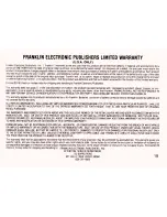 Preview for 20 page of Franklin LM-300 User Manual