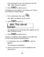 Preview for 30 page of Franklin LWB-1216 Parents' Manual