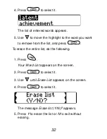 Preview for 33 page of Franklin LWB-1216 Parents' Manual