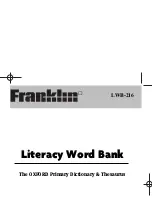 Franklin LWB-216 User Manual preview