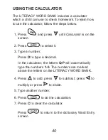 Preview for 41 page of Franklin LWB-216 User Manual