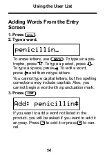 Preview for 15 page of Franklin MED-SPELL SME-106 User Manual