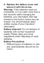 Preview for 11 page of Franklin MWD-1490 User Manual