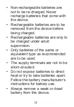 Preview for 12 page of Franklin MWD-1490 User Manual