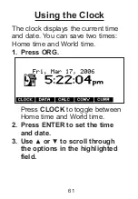 Preview for 61 page of Franklin MWD-1490 User Manual