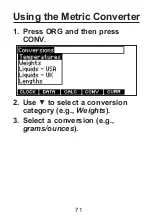 Preview for 71 page of Franklin MWD-1490 User Manual