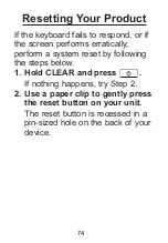 Preview for 74 page of Franklin MWD-1490 User Manual