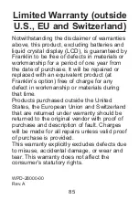 Preview for 85 page of Franklin MWD-1490 User Manual