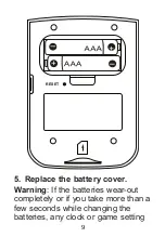 Preview for 9 page of Franklin MWD-480 User Manual