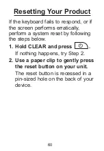 Preview for 60 page of Franklin MWD-480 User Manual