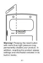 Preview for 61 page of Franklin MWD-480 User Manual