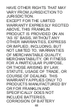 Preview for 68 page of Franklin MWD-480 User Manual