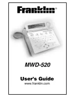 Franklin MWD-520 User Manual preview