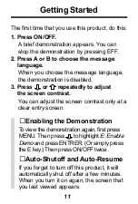 Предварительный просмотр 3 страницы Franklin Next Century DBF-110 User Manual