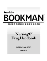 Franklin Nursing97 Drug Handbook NDH-2062 User Manual preview