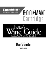 Franklin Parker's Wine Guide WNG-2009 User Manual preview