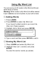 Preview for 20 page of Franklin PGM-520 User Manual