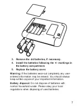 Preview for 8 page of Franklin POCKET PREP TSA-2400 User Manual