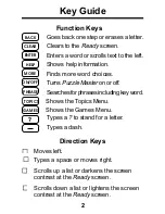 Preview for 3 page of Franklin Puzzle Master CWM-206 User Manual