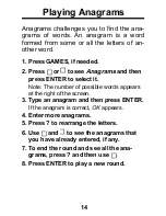 Preview for 15 page of Franklin Puzzle Master CWM-206 User Manual