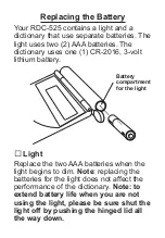 Preview for 8 page of Franklin RDC-525 User Manual