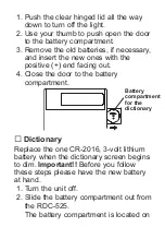 Preview for 9 page of Franklin RDC-525 User Manual