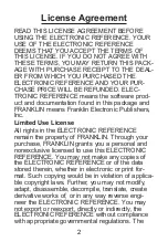 Preview for 2 page of Franklin Rolodex E-Z File RK-8201 User Manual