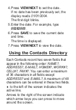 Preview for 16 page of Franklin Rolodex E-Z File RK-8201 User Manual