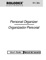 Franklin Rolodex RF-128b (Spanish) Guía Del Usuario preview