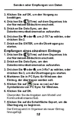 Предварительный просмотр 8 страницы Franklin Rolodex RFPC-04 (German) Benutzerhandbuch