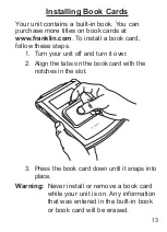 Preview for 14 page of Franklin SCD-1870 User Manual