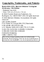 Preview for 73 page of Franklin SCD-1870 User Manual