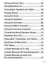 Preview for 4 page of Franklin SCD-787 User Manual