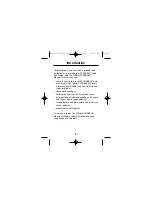 Preview for 3 page of Franklin SCR-226 User Manual