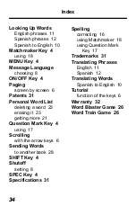 Preview for 35 page of Franklin Spanish Master IC-122 User Manual