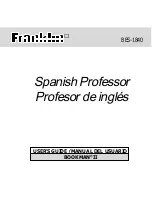 Franklin Spanish Professor BES-1840 User Manual preview