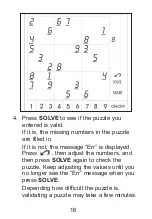 Preview for 16 page of Franklin SUDOKU SDU-320 User Manual